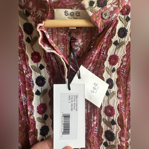 NWT Sea New York Bella Blouse in Orchid - Picture 7 of 10